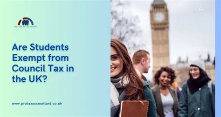 Are students exempt from council tax in England?