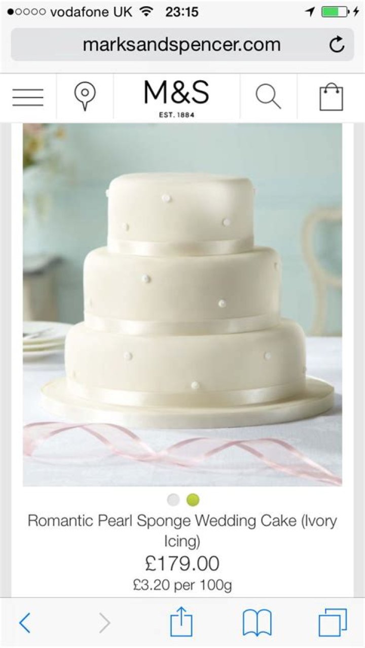 Do Marks and Spencer still do wedding cakes?