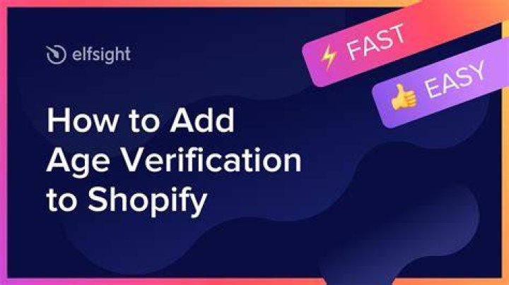 How do I add age verification to Shopify?