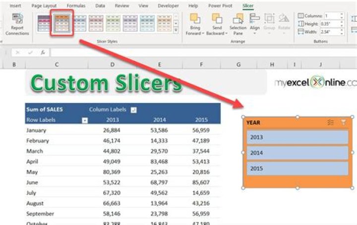 How do I insert a slicer in Excel 2013 without pivot table?