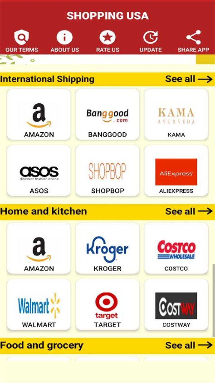 How do I logout of the Amazon shopping app?