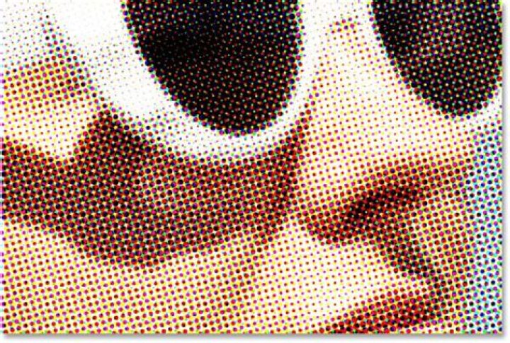 How do I scan a halftone image?
