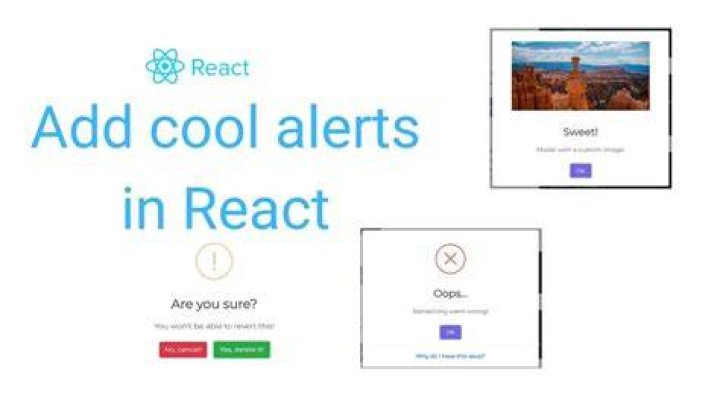 How do I show alert in react?
