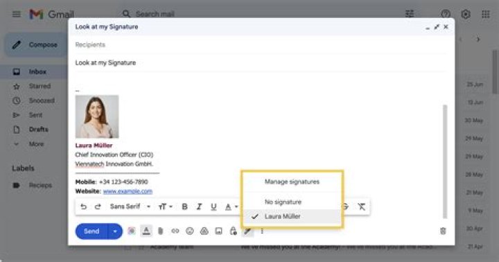 How do I stop Gmail from cutting my signature?