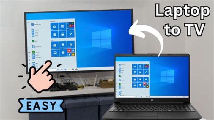 How do I turn my laptop screen into a TV?