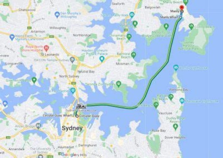 How do you get from Circular Quay to Manly?