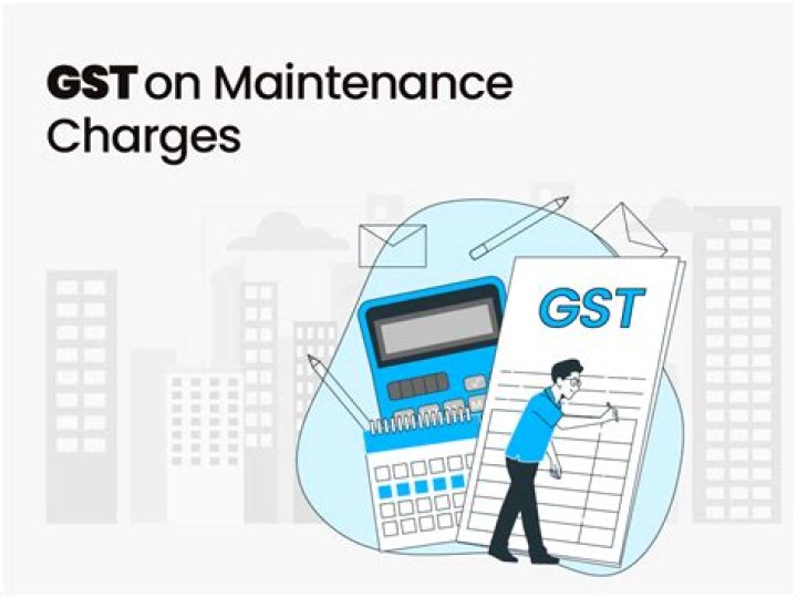 How much is GST on society maintenance?
