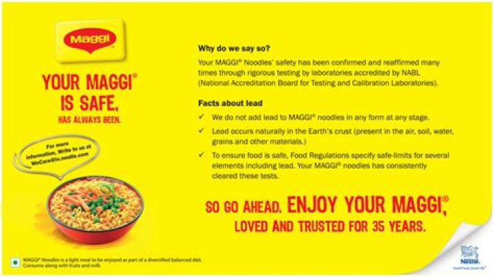 Is Maggi safe to eat 2020?