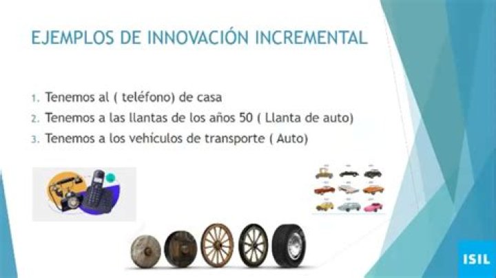 ¿Qué es innovacion incremental ejemplos?