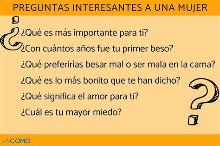 ¿Qué preguntas hacerle a una mujer para hacerla reír?