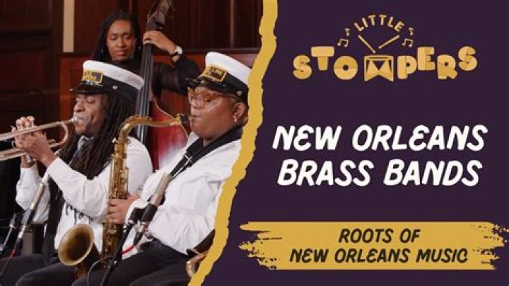 What are the characteristics of a New Orleans style brass band?