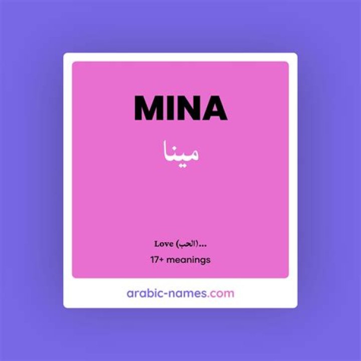 What does Mina mean?