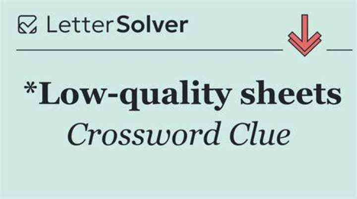 What is another word for low quality?