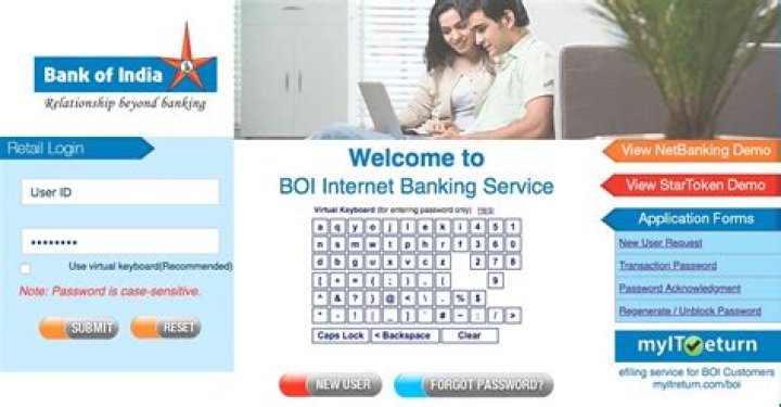 What is User ID in Bank of India net banking?