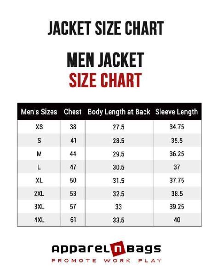 What size is 44 in men's blazer?