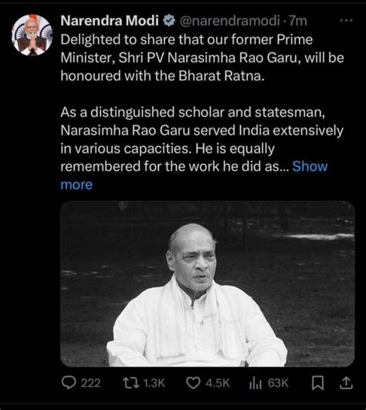 When did Nehru get Bharat Ratna?