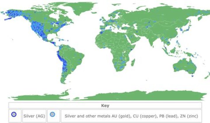 Where Can silver be found in Latin America?
