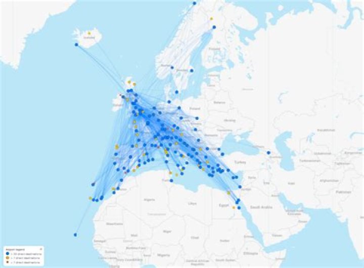 Which airport does EasyJet fly to in Palermo?