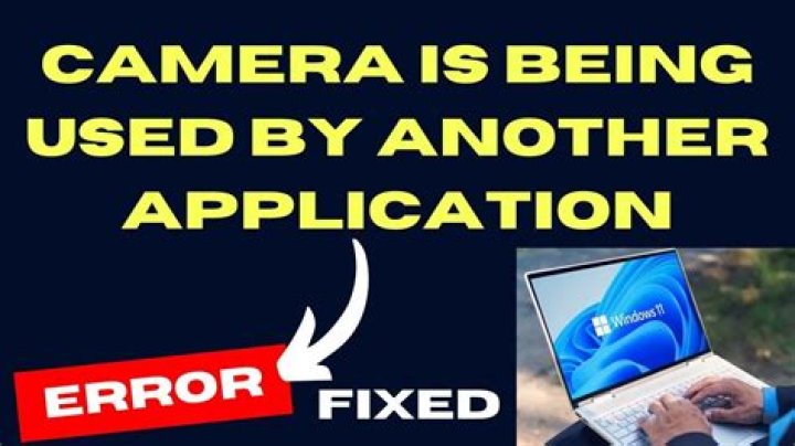 Why does my phone say camera is being used by another application?